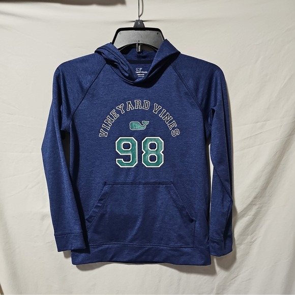 Vineyard Vines Other - Vineyard Vines Boys‎ Small 8-10 Navy Blue Whale Logo Graphic Hoodie Sweatshirt